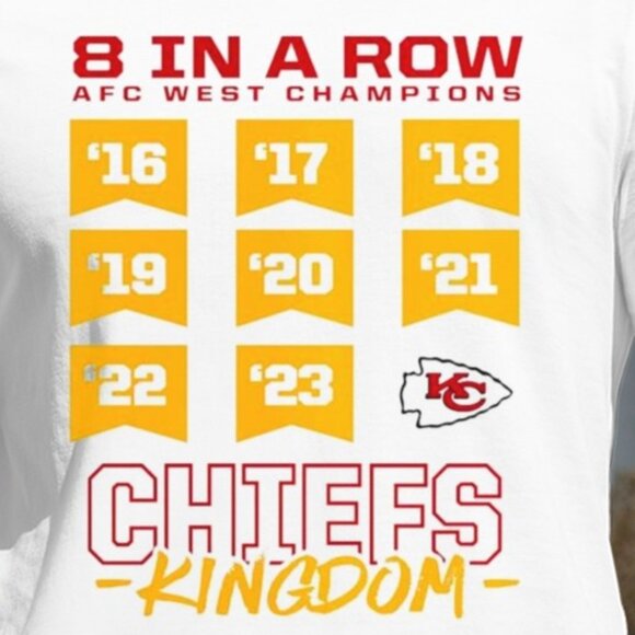 Kansas City Chiefs Eight In A Row AFC West Champions Kingdom Victory Graphic 05 - Picture 2 of 5